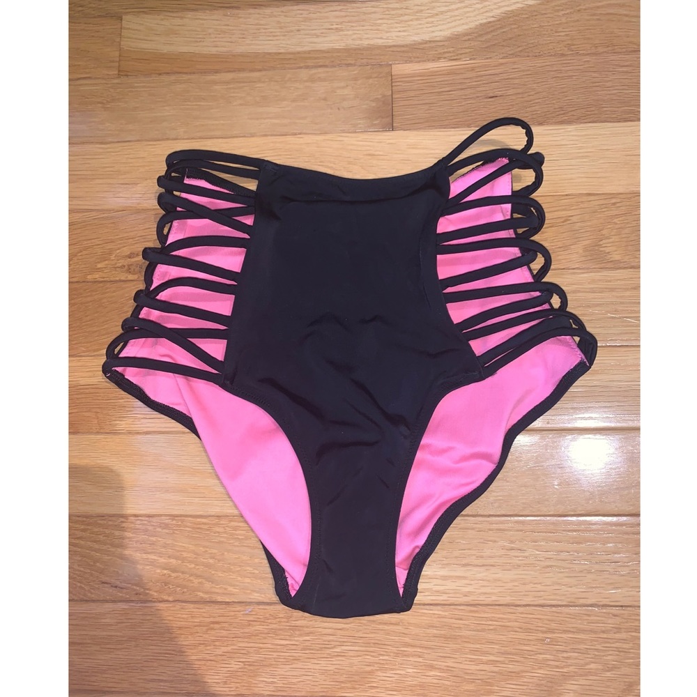 Pink by VS high waisted bikini bottoms